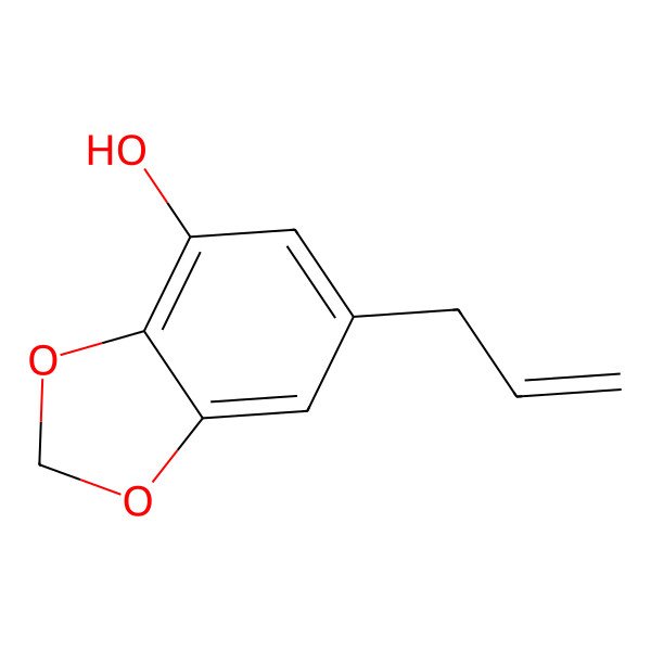 2D Structure of 6-Allyl-1,3-benzodioxole-4-ol