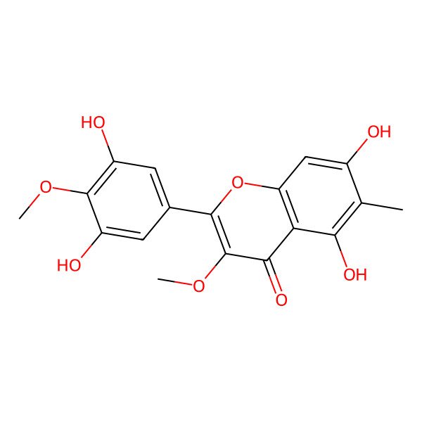 2D Structure of 6-C-Methylmyricetin 3,4'-dimethyl ether