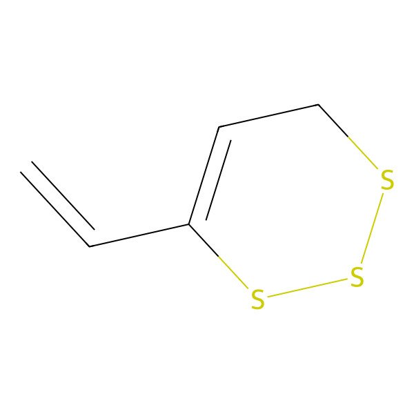 2D Structure of 6-ethenyl-4H-trithiine 2D Structure of 6-ethenyl-4H-trithiine