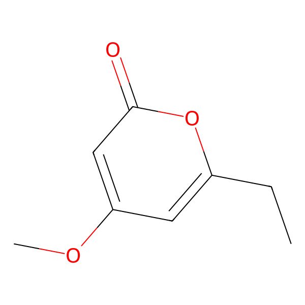 2D Structure of 6-Ethyl-4-methoxy-2-pyranone
