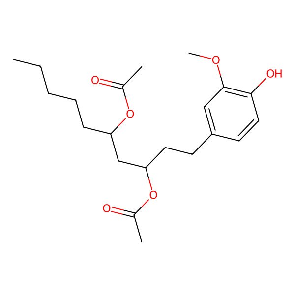2D Structure of [6]-Gingerdiol 3,5-diacetate