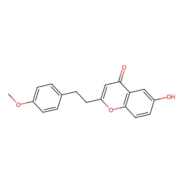 2D Structure of 6-Hydroxy-2-(2-(4'-methoxyphenyl)ethyl)chromone