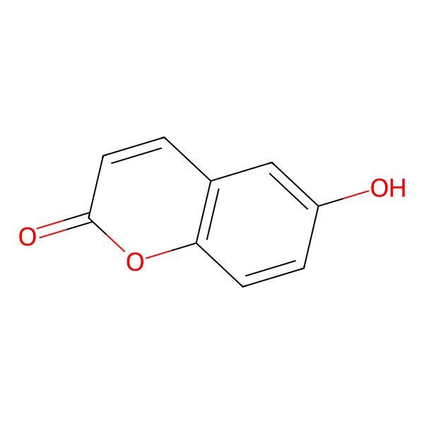 2D Structure of 6-Hydroxycoumarin