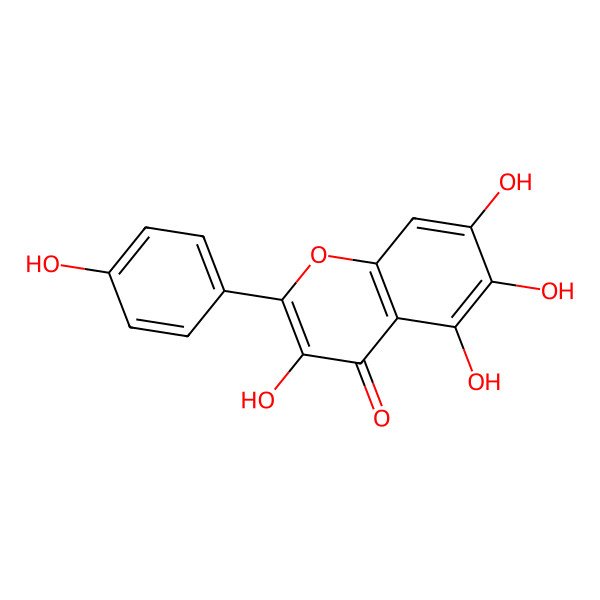 2D Structure of 6-Hydroxykaempferol