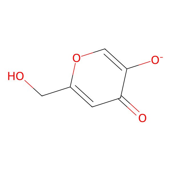 2D Structure of 6-(Hydroxymethyl)-4-oxopyran-3-olate
