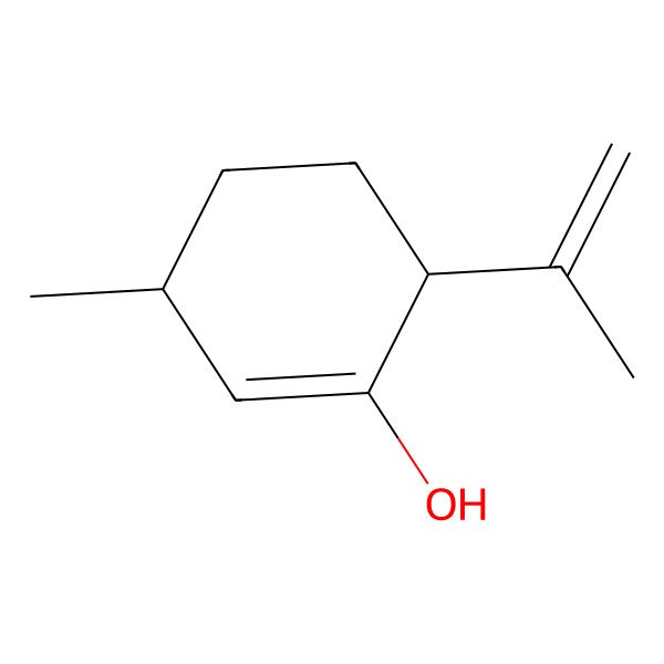 2D Structure of 6-Isopropenyl-3-methyl-1-cyclohexen-1-ol