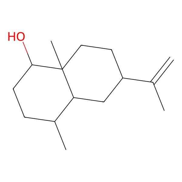 2D Structure of 6-Isopropenyl-4,8a-dimethyldecahydro-1-naphthalenol