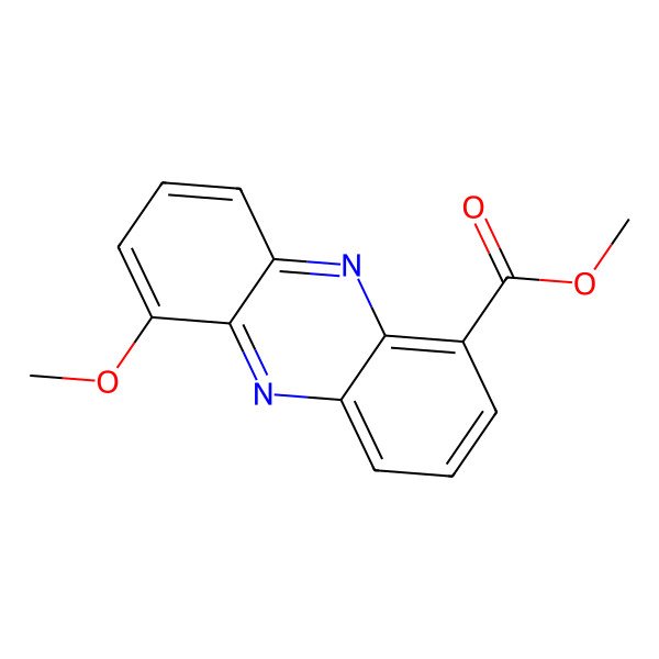 2D Structure of 6-Methoxy-1-phenazinecarboxylic acid methyl ester
