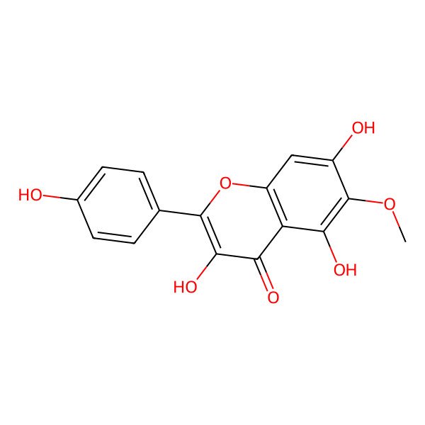 2D Structure of 6-Methoxykaempferol
