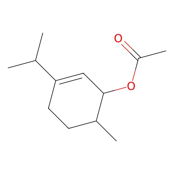 2D Structure of 6-Methyl-3-(1-methylethyl)-2-cyclohexen-1-ol acetate