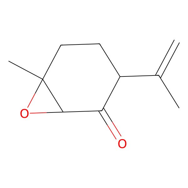 2D Structure of 6-Methyl-3-prop-1-en-2-yl-7-oxabicyclo[4.1.0]heptan-2-one