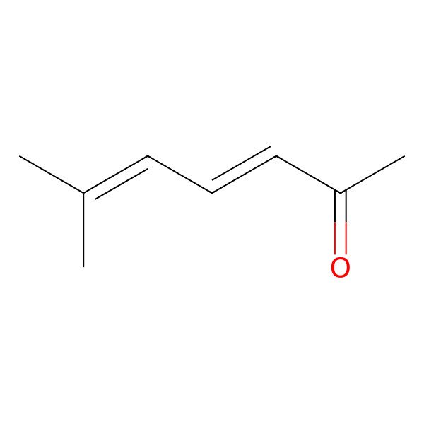 2D Structure of 6-Methyl-3,5-heptadien-2-one