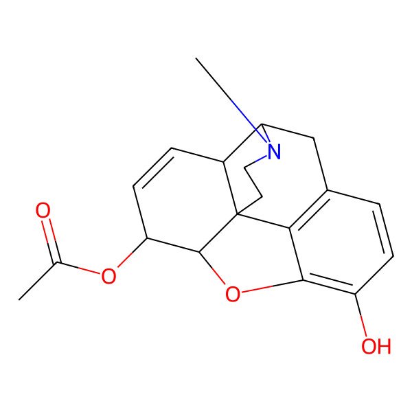 2D Structure of 6-Monoacetylmorphine