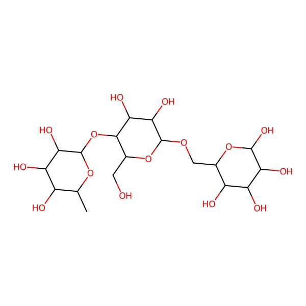 2D Structure of 6-O-(4-O-alpha-L-Rhamnopyranosyl-beta-D-glucopyranosyl)-beta-D-glucopyranose