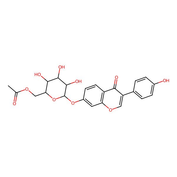 2D Structure of 6''-O-Acetyldaidzin