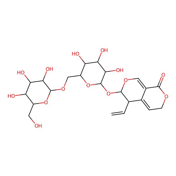 2D Structure of 6'-O-beta-D-Glucosylgentiopicroside