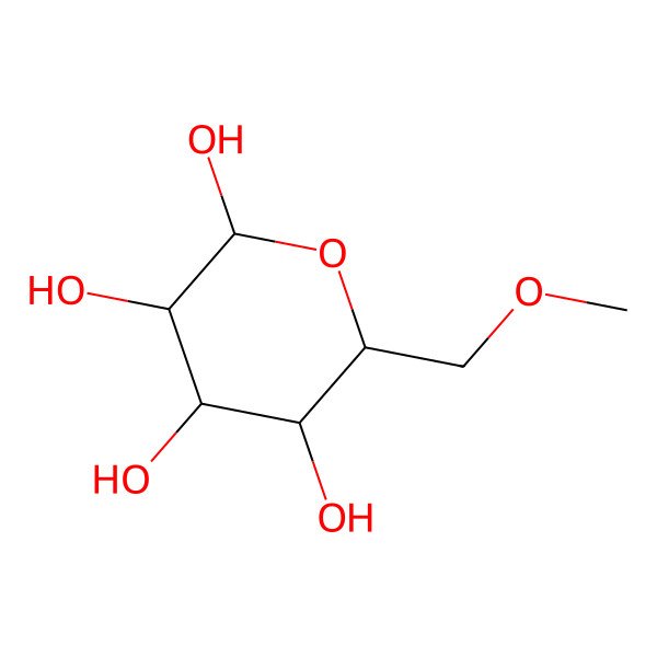 2D Structure of 6-O-Methyl-alpha-D-galactopyranose