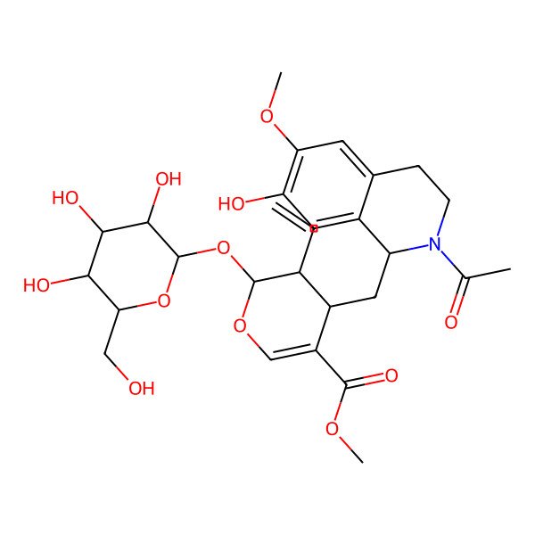 2D Structure of 6-O-Methylipecoside 2D Structure of 6-O-Methylipecoside