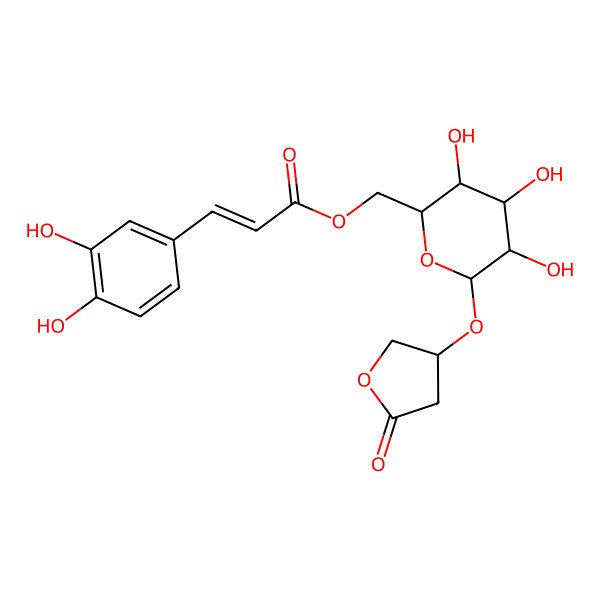 2D Structure of 6'-Ocaffeoylgoodyeroside