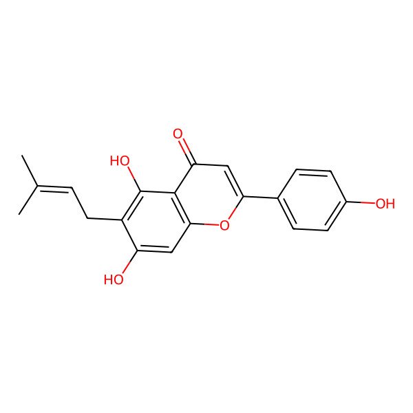 2D Structure of 6-Prenylapigenin