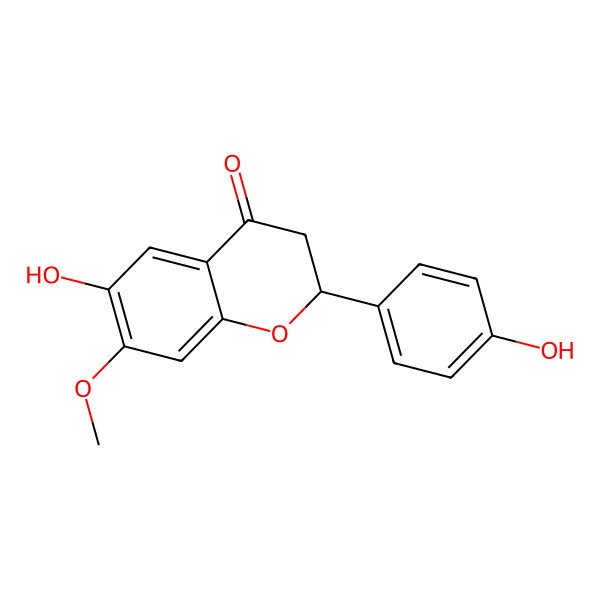 2D Structure of 6,4'-Dihydroxy-7-methoxyflavanone
