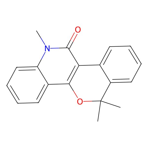 2D Structure of 6,6,12-Trimethylisochromeno[4,3-c]quinolin-11-one