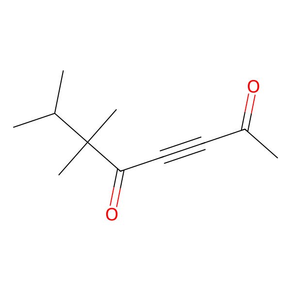 2D Structure of 6,6,7-Trimethyl-3-octyne-2,5-dione 2D Structure of 6,6,7-Trimethyl-3-octyne-2,5-dione