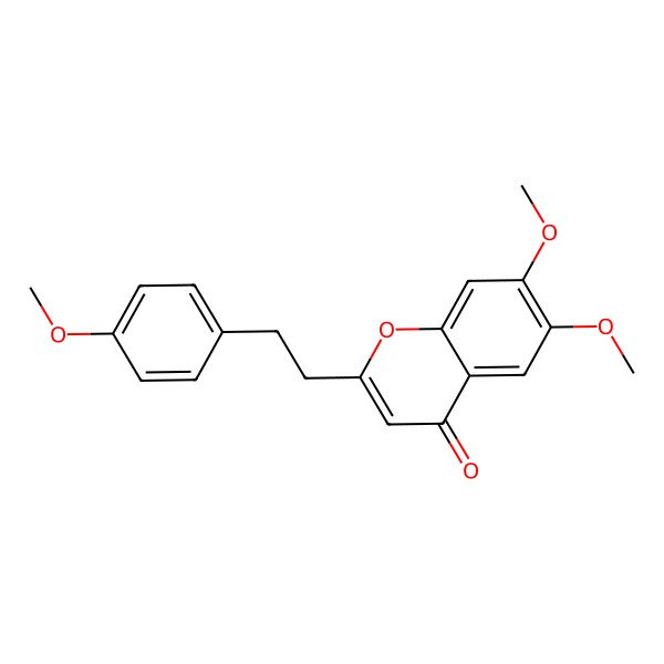 2D Structure of 6,7-Dimethoxy-2-(2-(4-methoxyphenyl)ethyl)chromone