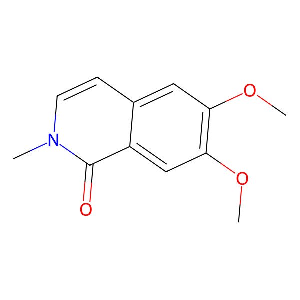 2D Structure of 6,7-Dimethoxy-2-methylisoquinolin-1(2H)-one