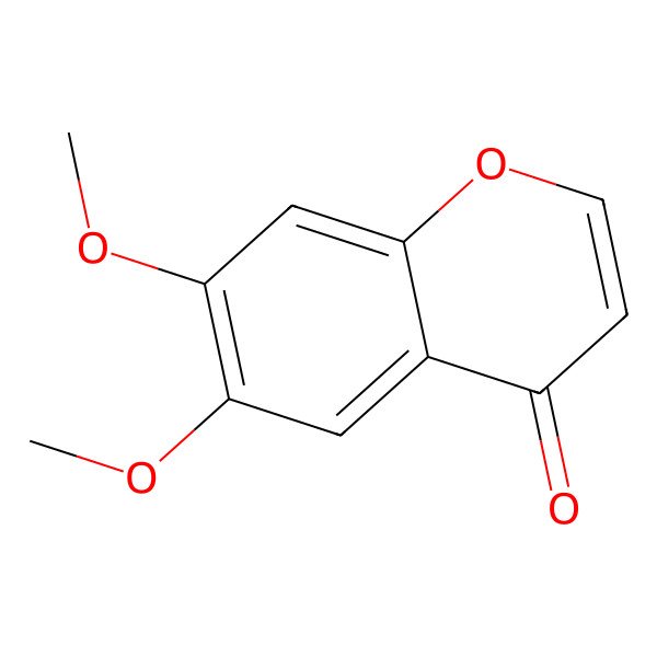 2D Structure of 6,7-Dimethoxy-4H-1-benzopyran-4-one