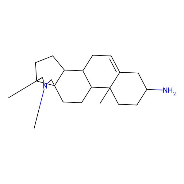 2D Structure of 6,7,13-Trimethyl-7-azapentacyclo[10.8.0.02,9.05,9.013,18]icos-18-en-16-amine