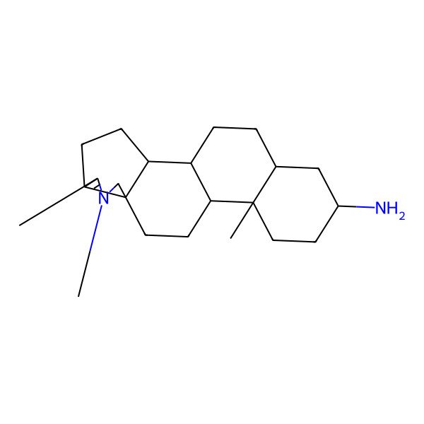 2D Structure of 6,7,13-Trimethyl-7-azapentacyclo[10.8.0.02,9.05,9.013,18]icos-5-en-16-amine