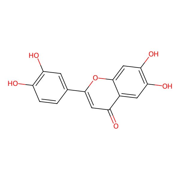 2D Structure of 6,7,3',4'-Tetrahydroxyflavone