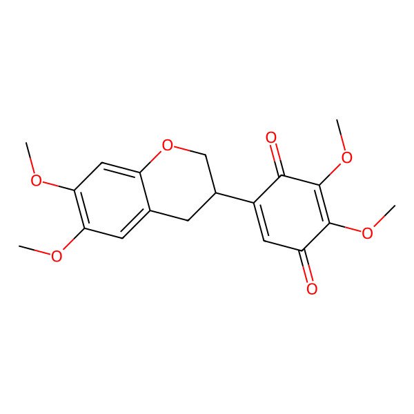 2D Structure of 6,7,3',4'-Tetramethoxy-2',5'-isoflavanquinone