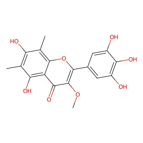 2D Structure of 6,8-Di-C-methylmyricetin 3-methyl ether