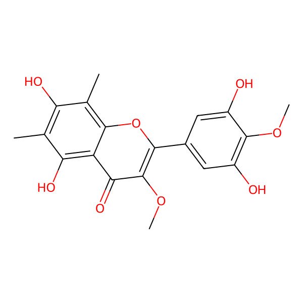 2D Structure of 6,8-Di-C-methylmyricetin 3,4'-dimethyl ether