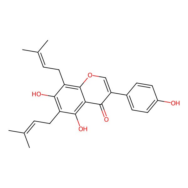 2D Structure of 6,8-Diprenylgenistein