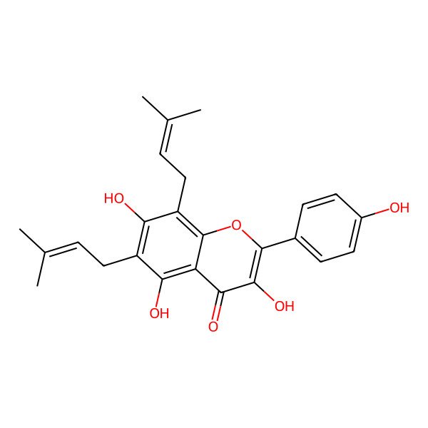 2D Structure of 6,8-Diprenylkaempferol