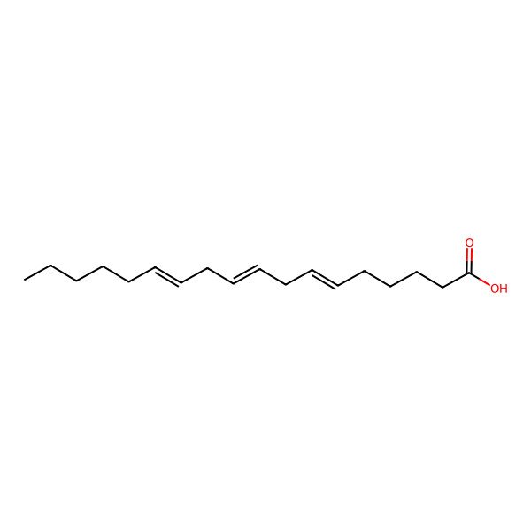 2D Structure of 6,9,12-Octadecatrienoic acid