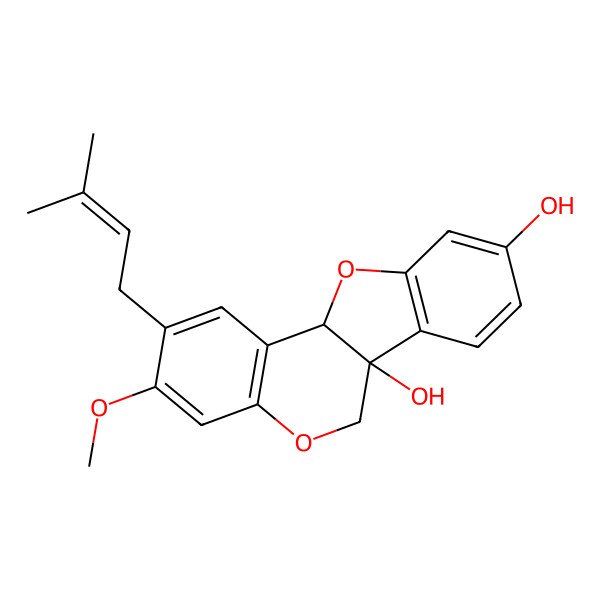 2D Structure of glyceollin IV