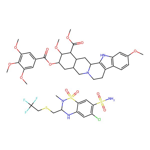 2D Structure of Polythiazide; reserpine