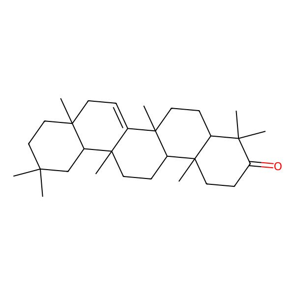 2D Structure of (4aS,6aR,6aS,8aR,12aR,14aR,14bR)-4,4,6a,6a,8a,11,11,14b-octamethyl-2,4a,5,6,8,9,10,12,12a,13,14,14a-dodecahydro-1H-picen-3-one