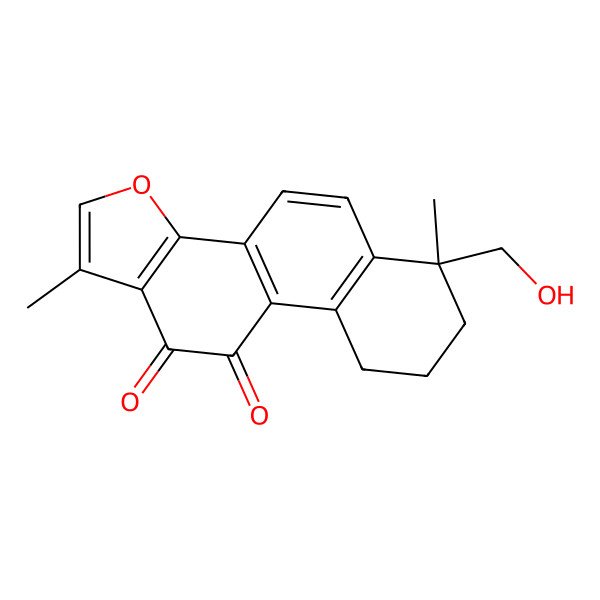 2D Structure of (6R)-6-(hydroxymethyl)-1,6-dimethyl-8,9-dihydro-7H-naphtho[1,2-g][1]benzofuran-10,11-dione