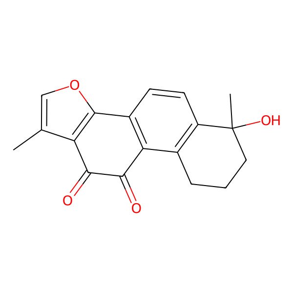 2D Structure of (6S)-6-hydroxy-1,6-dimethyl-8,9-dihydro-7H-naphtho[1,2-g][1]benzofuran-10,11-dione