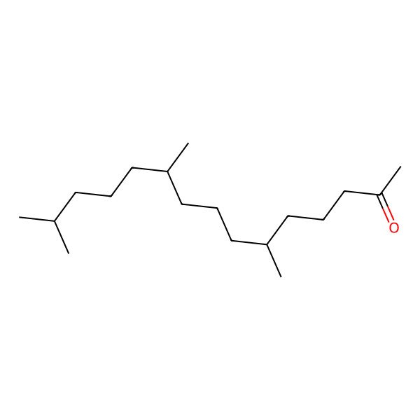 2D Structure of (6S,10R)-6,10,14-trimethylpentadecan-2-one