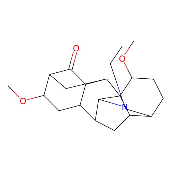 2D Structure of (6S,13R)-11-ethyl-6,16-dimethoxy-11-azahexacyclo[7.7.2.12,5.01,10.03,8.013,17]nonadecan-4-one