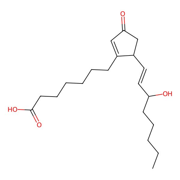 2D Structure of 7-[5-[(E)-3-hydroxyoct-1-enyl]-3-oxocyclopenten-1-yl]heptanoic acid