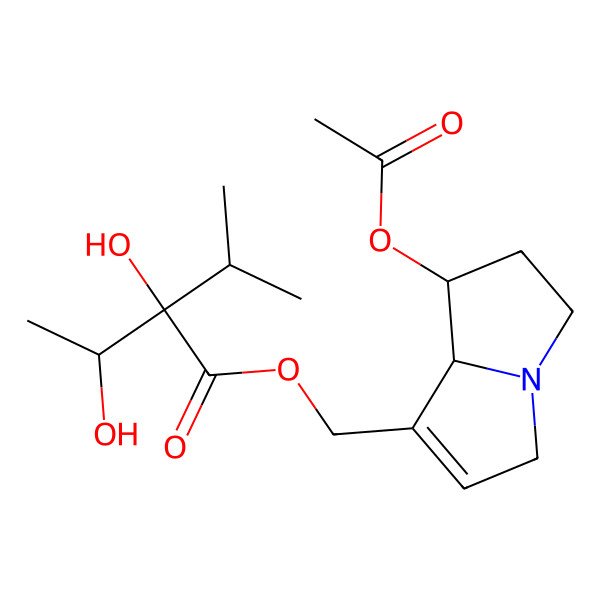 2D Structure of 7-Acetylrinderine
