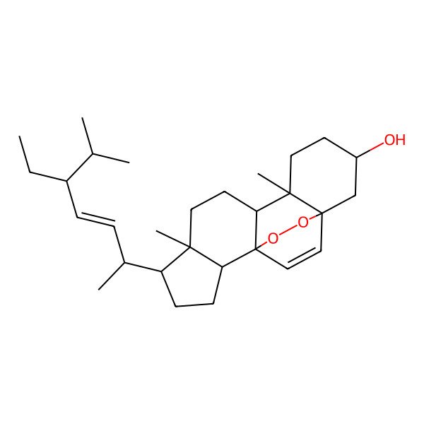 2D Structure of 7-Dehydroporiferasterol peroxide