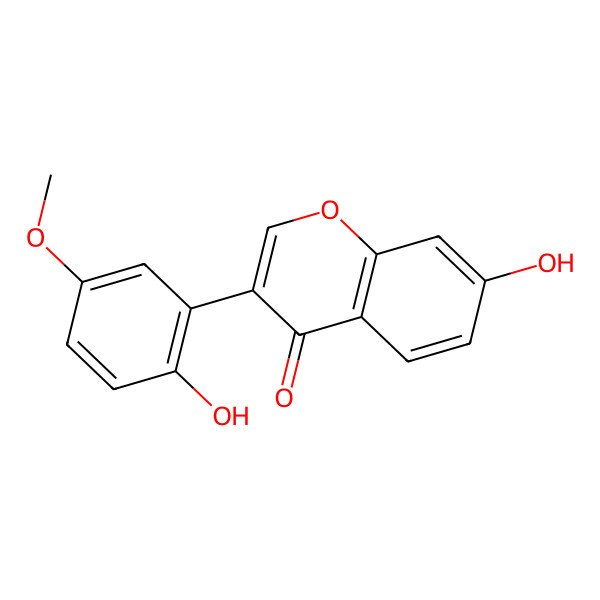 2D Structure of 7-Hydroxy-3-(2-hydroxy-5-methoxyphenyl)chromen-4-one 2D Structure of 7-Hydroxy-3-(2-hydroxy-5-methoxyphenyl)chromen-4-one